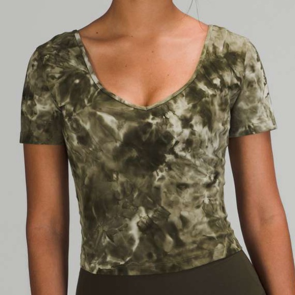 Lululemon Align Short Sleeve Diamond Dye Green (Matching Pants Available) #3
